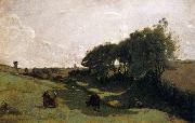 Jean Baptiste Camille  Corot The Vale Spain oil painting artist